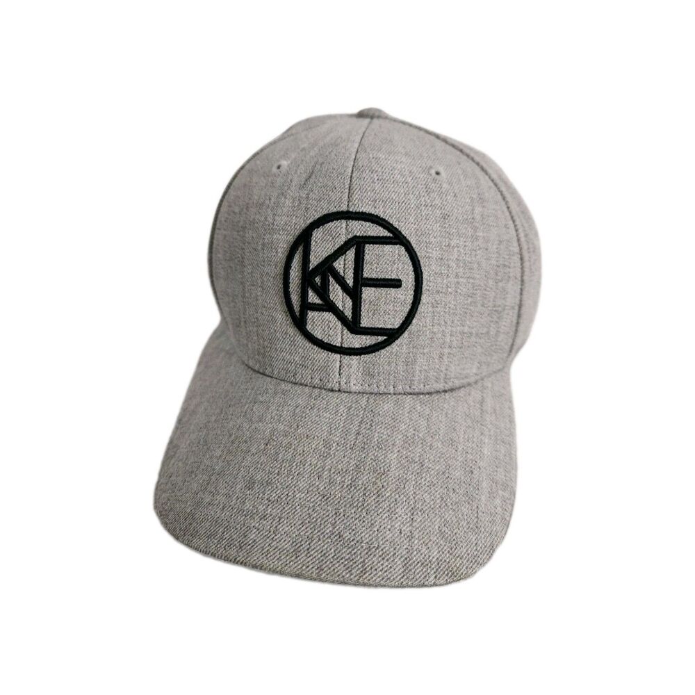 Kane Brown Wool Blend Gray Embroidered Flat Brim Snapback Hat Cap Unisex OS EUC